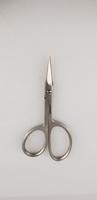 PRO SCISSOR ONE LOOP LARGE-ANGLE BLADE-J2 STAINLESS STEEL FINISH-ALL PURPOSE-4.5'